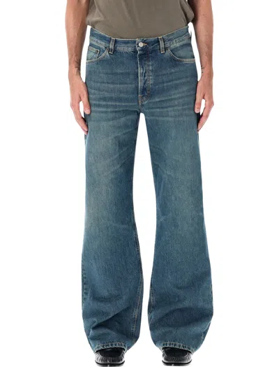 Jeanerica Appia Mid-rise Loose-fit Bootcut Jeans For Men In Tinta Verde