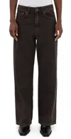 Jeanerica Kyoto Corduroy Low-rise Flared-leg Jeans In Brown