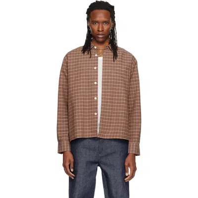 Jeanerica Brown Juan Shirt In Brown Check