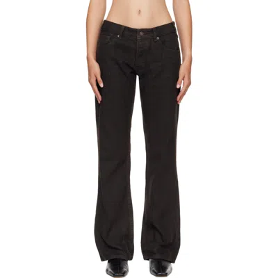 Jeanerica Brown Kyoto Droit Jeans In Black