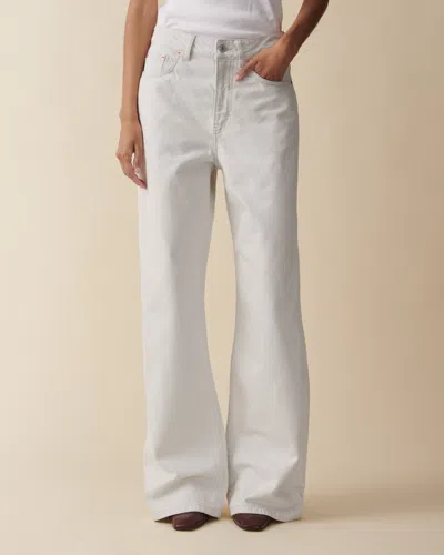 Jeanerica Belem Rigid Mid-rise Wide-leg Jeans In Grey