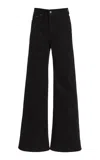 Jeanerica Fuji High-rise Flared-leg Jeans In Black