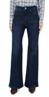 Jeanerica Fuji Stretch High-rise Flared Jeans In Blue