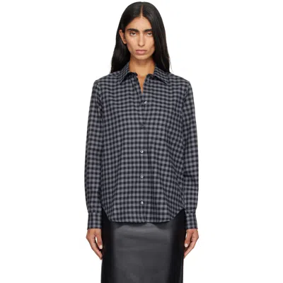 Jeanerica Gray & Black Elise Shirt In Grey Black Flannel