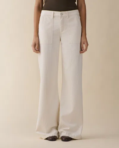 Jeanerica Guell Pants Chevron Ecru In Neutral