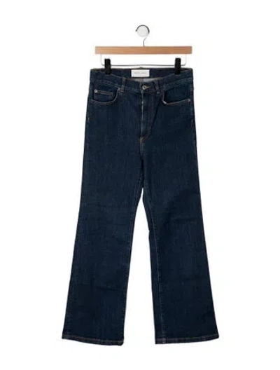 Pre-owned Jeanerica High-rise Flared Jeans In Blue