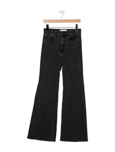 Pre-owned Jeanerica High-rise Flared Jeans In Gray