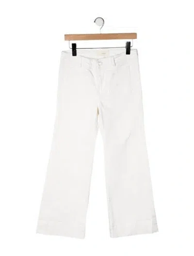 Pre-owned Jeanerica High-rise Flared Jeans In White