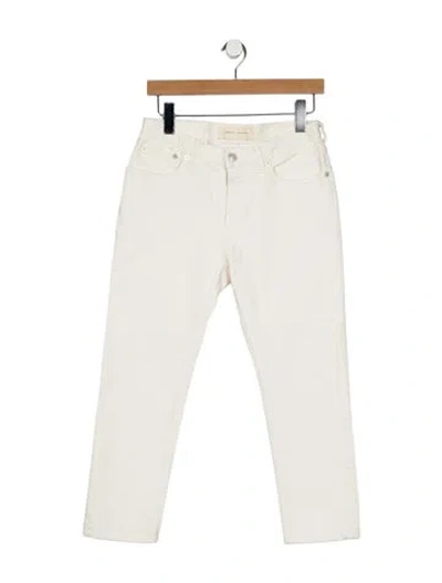 Pre-owned Jeanerica High-rise Skinny Leg Jeans In White