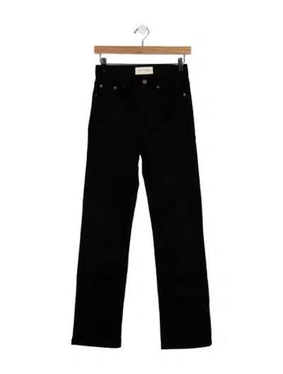 Pre-owned Jeanerica High-rise Straight Leg Jeans In Black