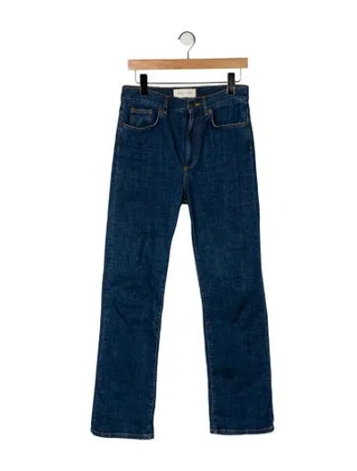 Pre-owned Jeanerica High-rise Straight Leg Jeans In Blue