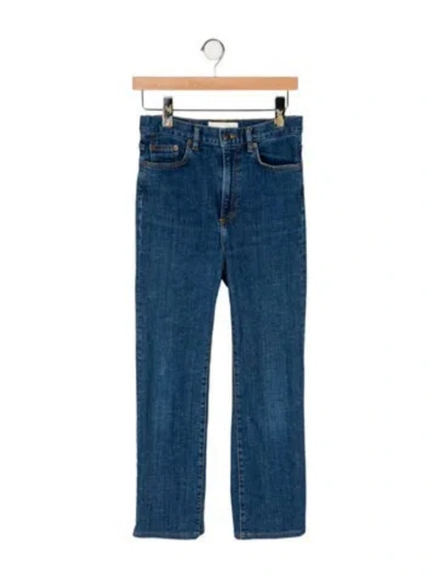 Pre-owned Jeanerica High-rise Straight Leg Jeans In Blue