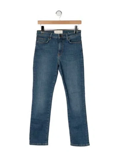 Pre-owned Jeanerica High-rise Straight Leg Jeans In Blue
