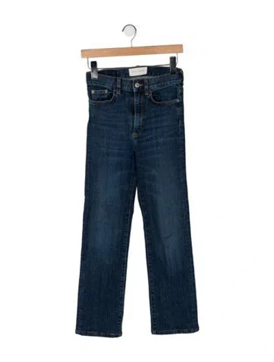 Pre-owned Jeanerica High-rise Straight Leg Jeans In Blue