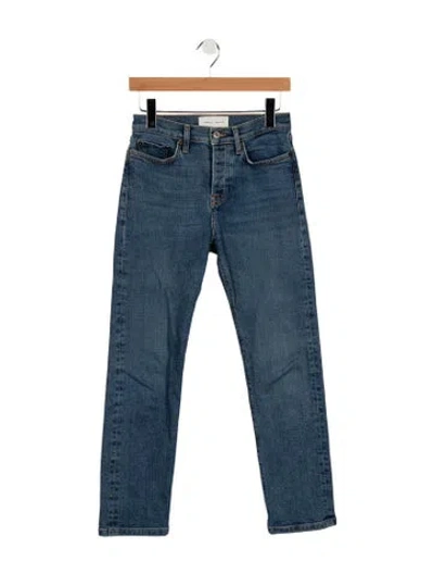 Pre-owned Jeanerica High-rise Straight Leg Jeans In Blue