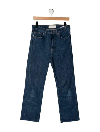 Pre-owned Jeanerica High-rise Straight Leg Jeans In Blue