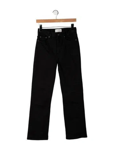 Pre-owned Jeanerica High-rise Straight Leg Jeans In Brown
