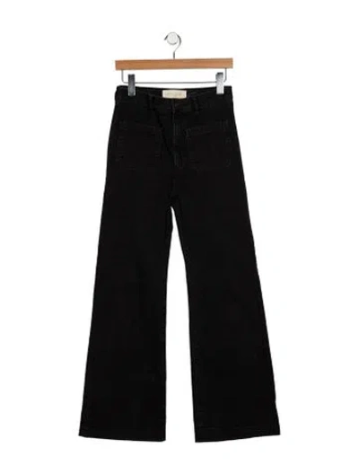 Pre-owned Jeanerica High-rise Wide Leg Jeans In Black