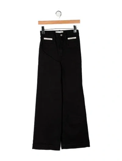 Pre-owned Jeanerica High-rise Wide Leg Jeans In Black