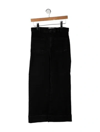 Pre-owned Jeanerica High-rise Wide Leg Jeans In Black