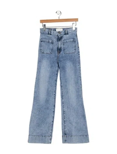 Pre-owned Jeanerica High-rise Wide Leg Jeans In Blue