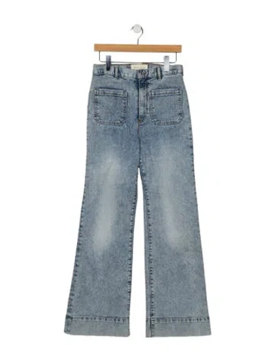Pre-owned Jeanerica High-rise Wide Leg Jeans In Blue