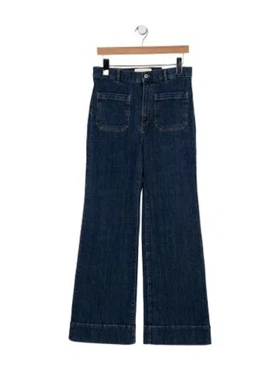 Pre-owned Jeanerica High-rise Wide Leg Jeans In Blue