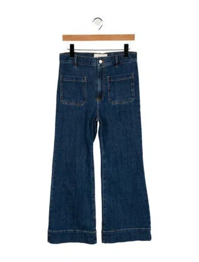 Pre-owned Jeanerica High-rise Wide Leg Jeans In Blue