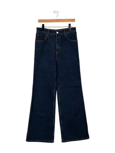 Pre-owned Jeanerica High-rise Wide Leg Jeans In Blue