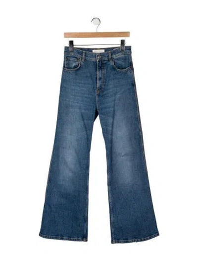 Pre-owned Jeanerica High-rise Wide Leg Jeans In Blue