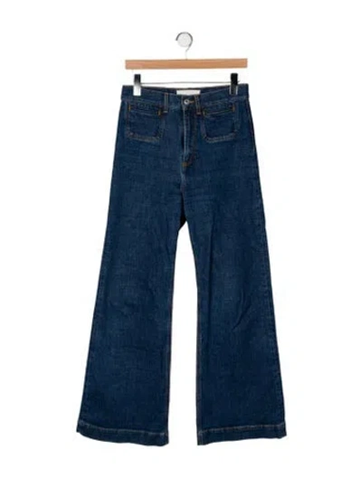 Pre-owned Jeanerica High-rise Wide Leg Jeans In Blue
