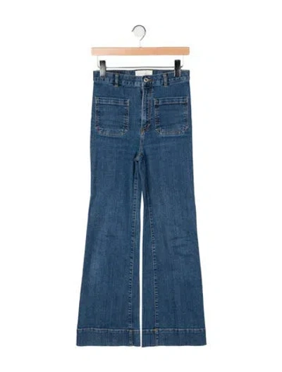 Pre-owned Jeanerica High-rise Wide Leg Jeans In Blue