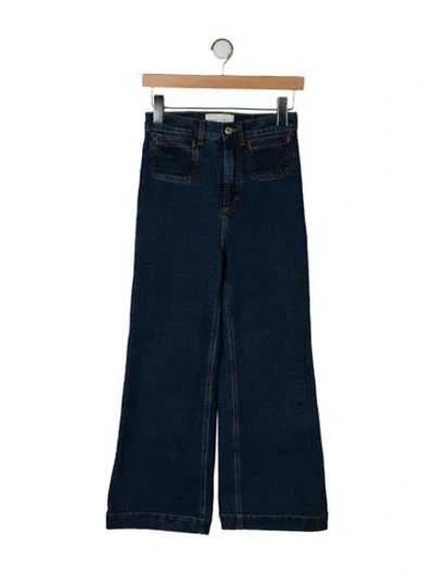 Pre-owned Jeanerica High-rise Wide Leg Jeans In Blue