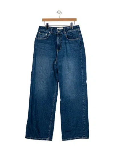 Pre-owned Jeanerica High-rise Wide Leg Jeans In Blue