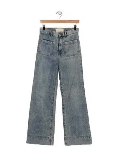 Pre-owned Jeanerica High-rise Wide Leg Jeans In Blue