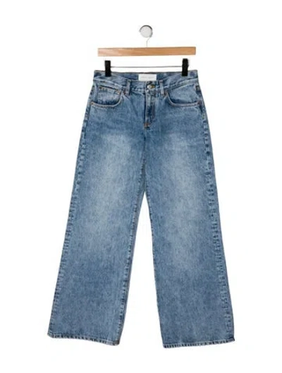 Pre-owned Jeanerica High-rise Wide Leg Jeans In Blue