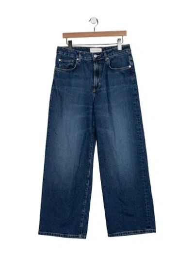 Pre-owned Jeanerica High-rise Wide Leg Jeans In Blue