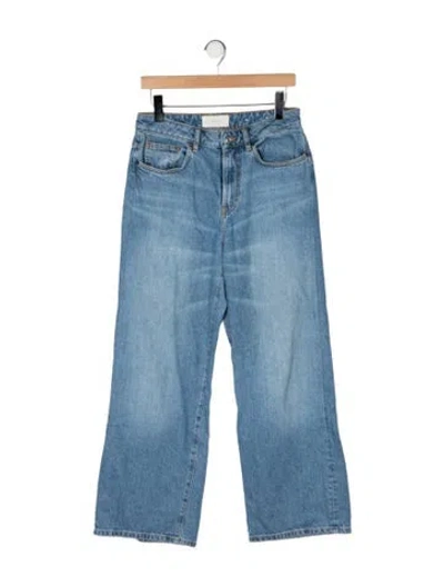 Pre-owned Jeanerica High-rise Wide Leg Jeans In Blue