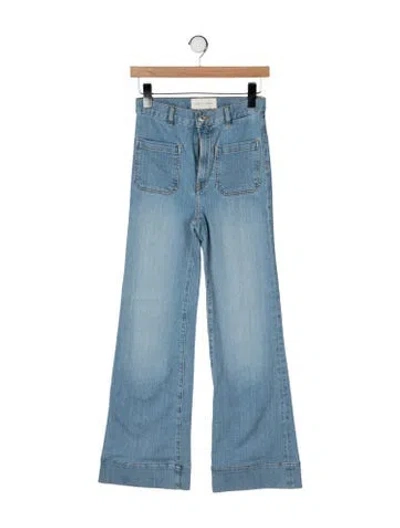 Pre-owned Jeanerica High-rise Wide Leg Jeans In Blue