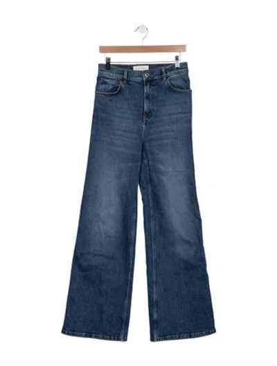 Pre-owned Jeanerica High-rise Wide Leg Jeans In Blue