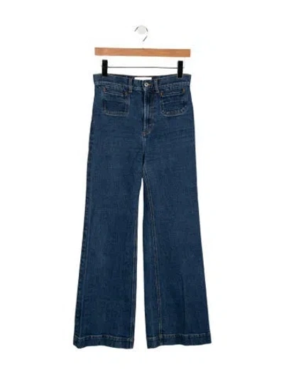 Pre-owned Jeanerica High-rise Wide Leg Jeans In Blue