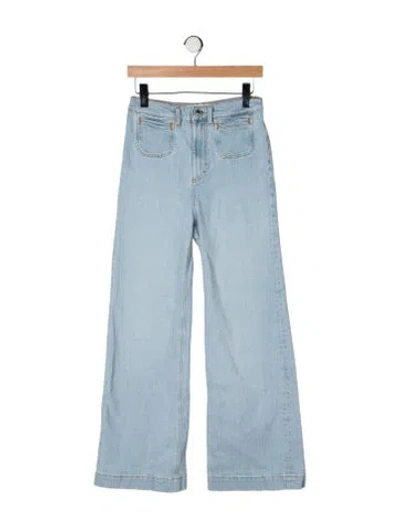 Pre-owned Jeanerica High-rise Wide Leg Jeans In Blue