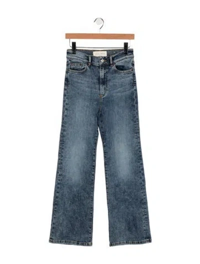 Pre-owned Jeanerica High-rise Wide Leg Jeans In Blue