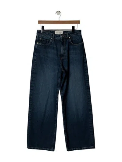 Pre-owned Jeanerica High-rise Wide Leg Jeans In Blue