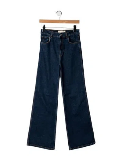 Pre-owned Jeanerica High-rise Wide Leg Jeans In Blue