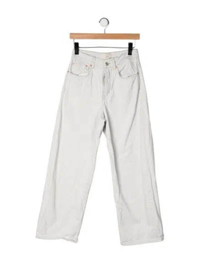 Pre-owned Jeanerica High-rise Wide Leg Jeans In Green