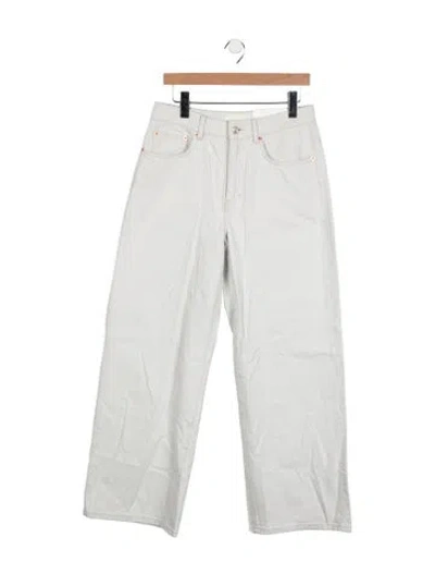 Pre-owned Jeanerica High-rise Wide Leg Jeans In Neutral