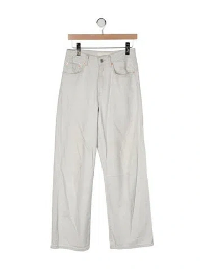 Pre-owned Jeanerica High-rise Wide Leg Jeans In Neutral