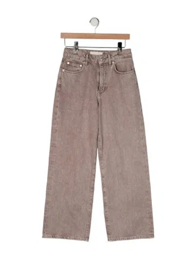 Pre-owned Jeanerica High-rise Wide Leg Jeans In Neutral