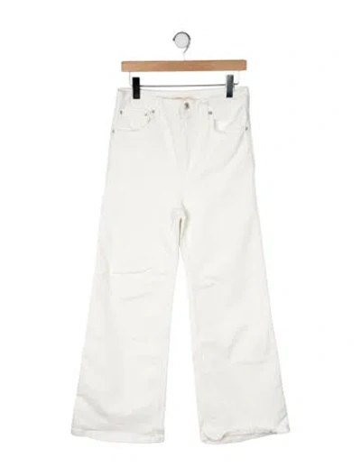 Pre-owned Jeanerica High-rise Wide Leg Jeans In Neutral
